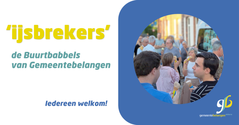 Gemeentebelangen luistert in tien buurten en wijken naar jou